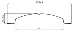 Чертеж металлического штакетника МП ELLIPSE