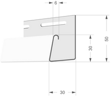 Фасадный J-профиль 30 мм