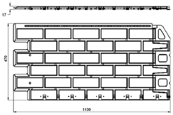 Чертеж фасадных панелей - Кирпич