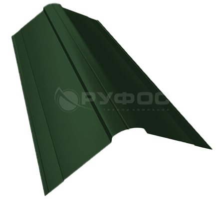 Планка конька фигурного 150x150 с покрытием GreenCoat Pural BT