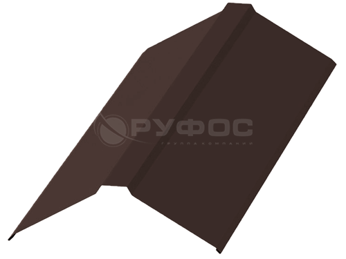 Планка конька плоского 120x120 с покрытием Puretan