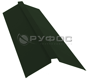 Планка конька плоского 150x40x150 с покрытием GreenCoat Pural BT