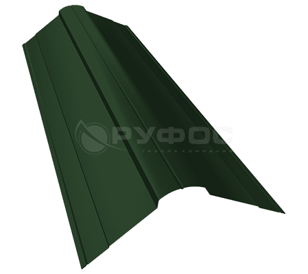 Планка конька фигурного 100x100 с покрытием GreenCoat Pural BT