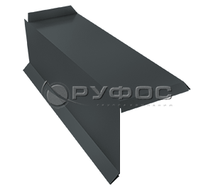 Торцевая сегментная планка с покрытием Rooftop Matte (Стальной Бархат)