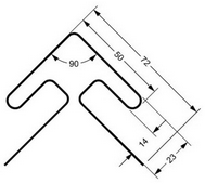 Чертеж угла наружного Slim