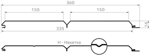 Металлический сайдинг МП Lбрус XL - Н